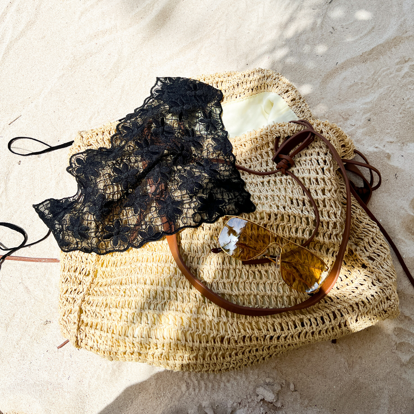 Triangle Tulle Bandana in Lotus