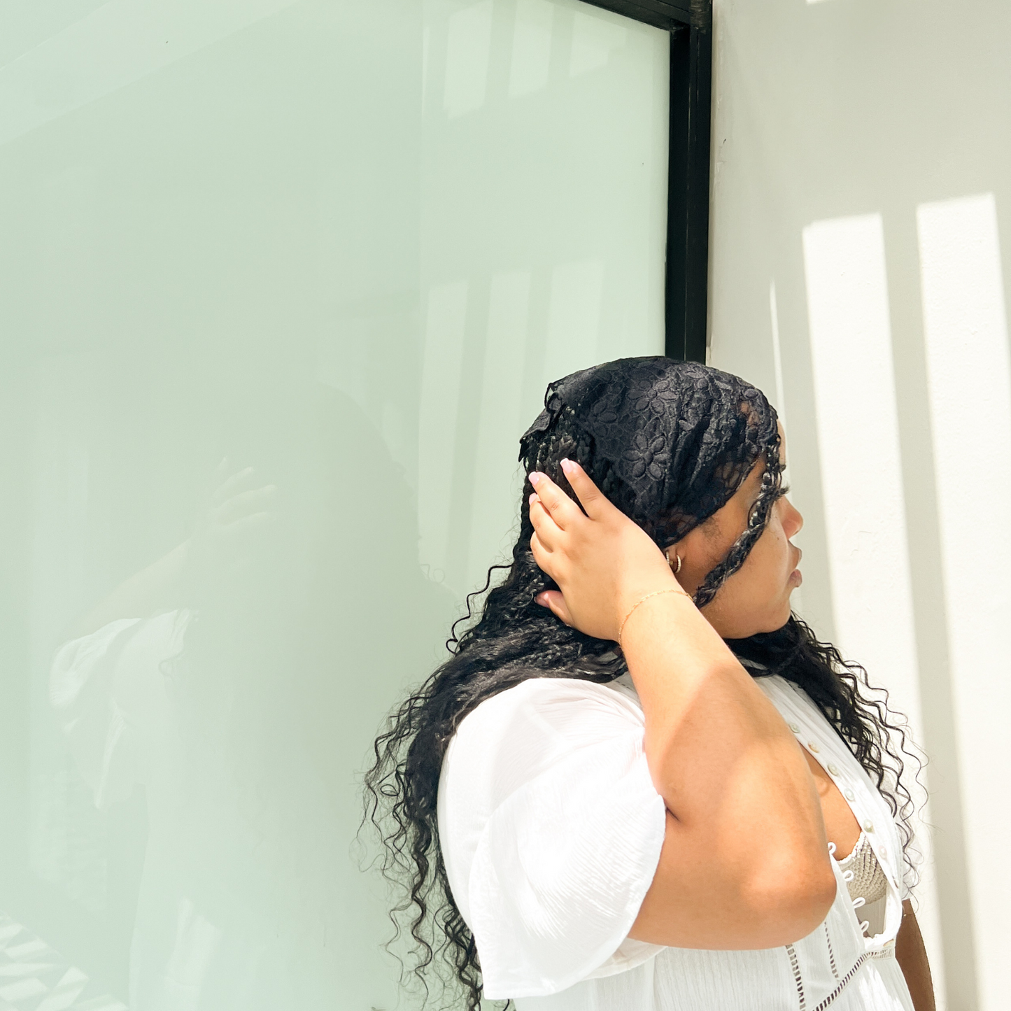 Triangle Tulle Bandana in Lotus