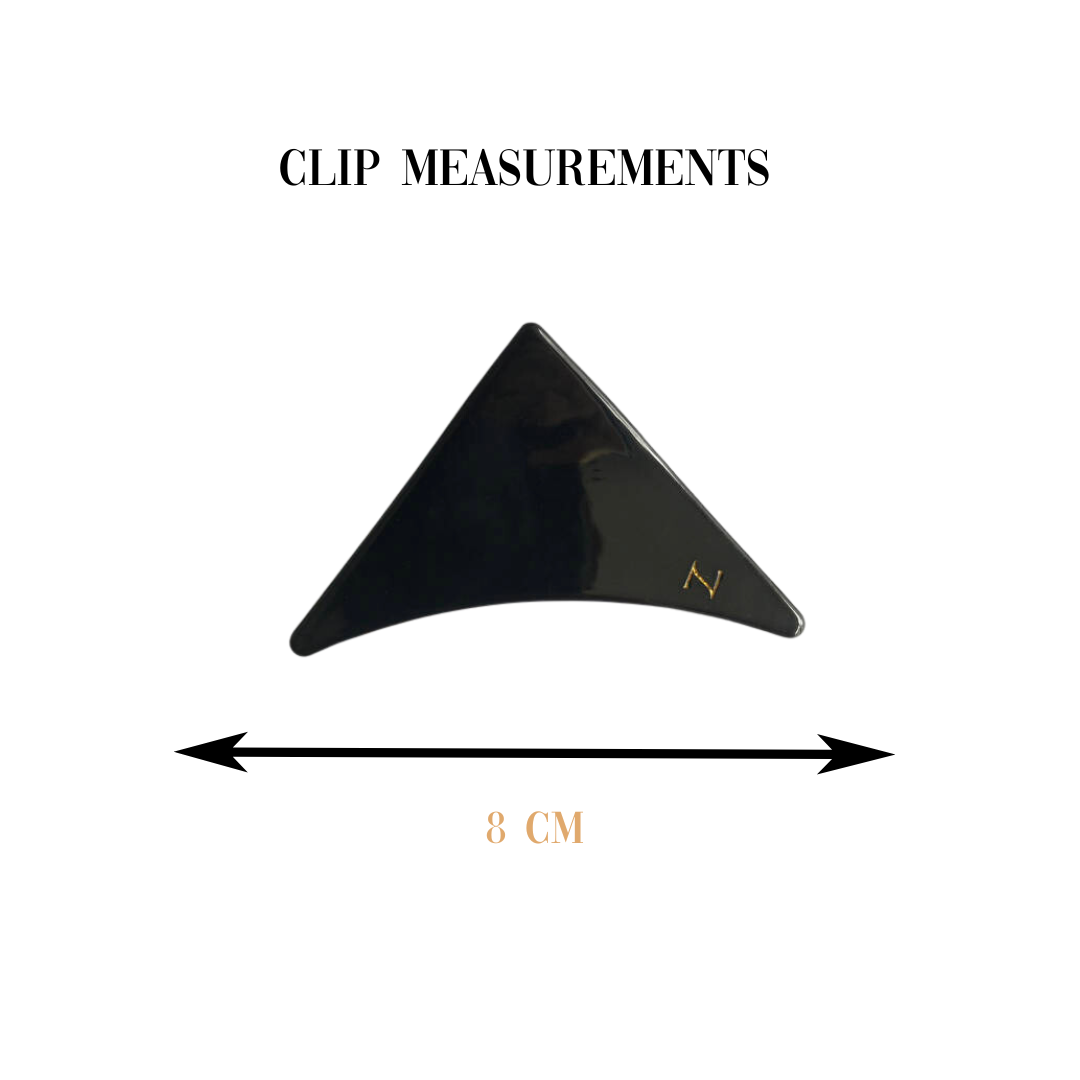 Sweet Spot Claw Clip in Black Rose