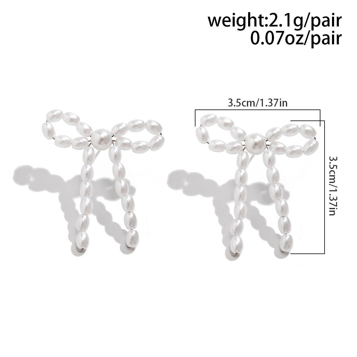 Bow French Tassel Pearl Earrings