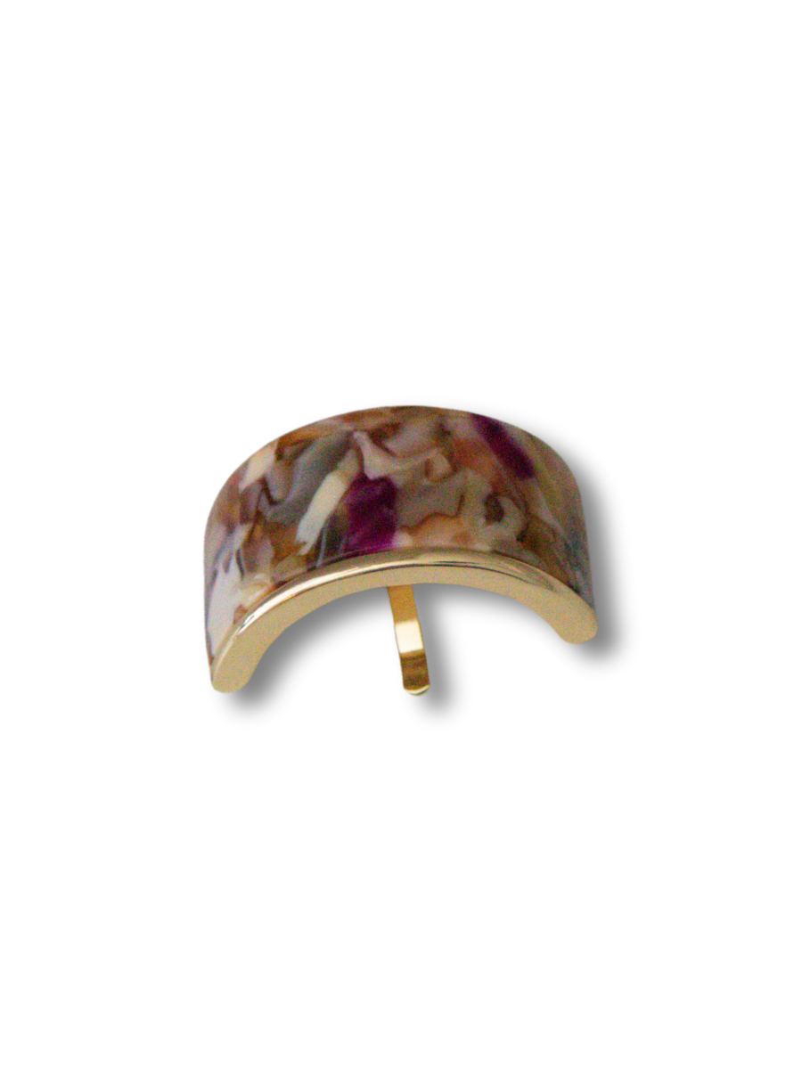 Ponytail Cuff in Brown Molten Gardenia