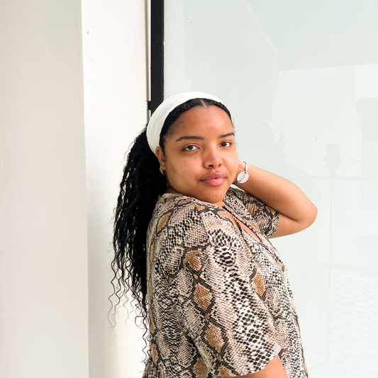 Lace Non Slip Stretchy Headband in Golden Rod