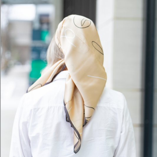 Silk Scarf in Golden Bell