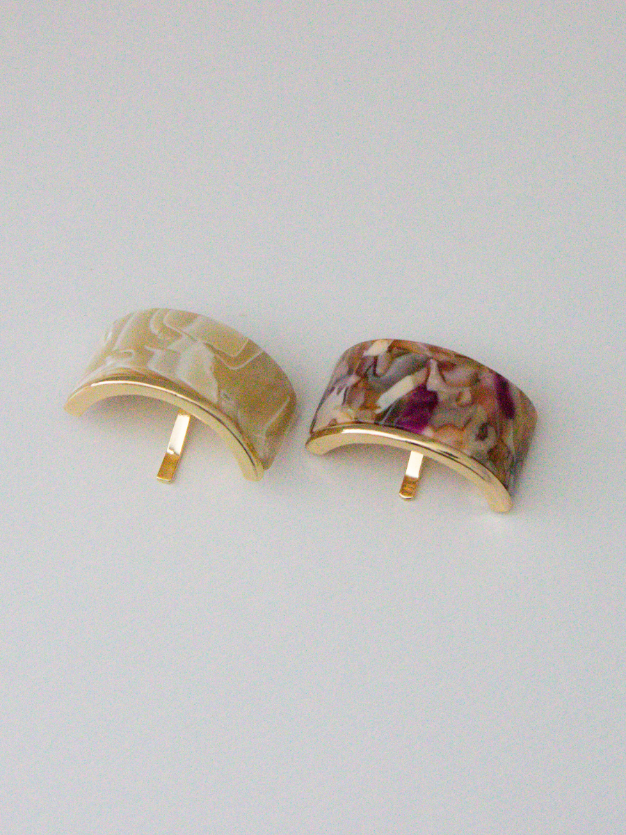 Ponytail Cuff in Cream Molten Gardenia
