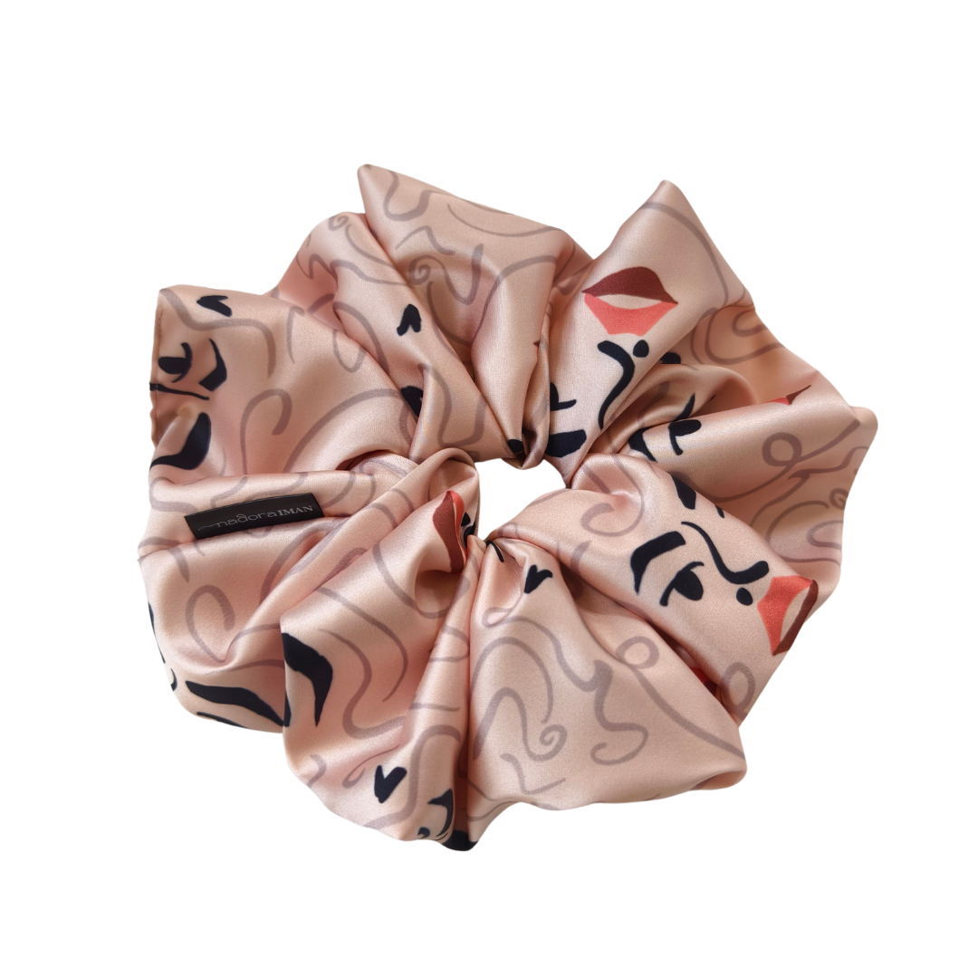 Jumbo Silk Scrunchy in Hydrengea