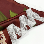 Silk Scarf Flore in Pomegranate