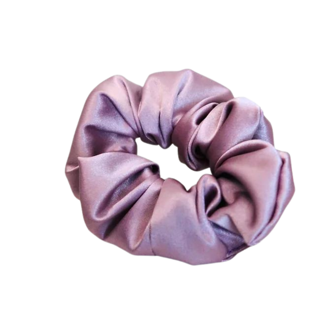 Satin Scrunchy in Hibiscus