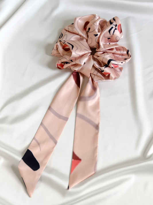 Hydrengea Set — Silk Scrunchie & Scarf