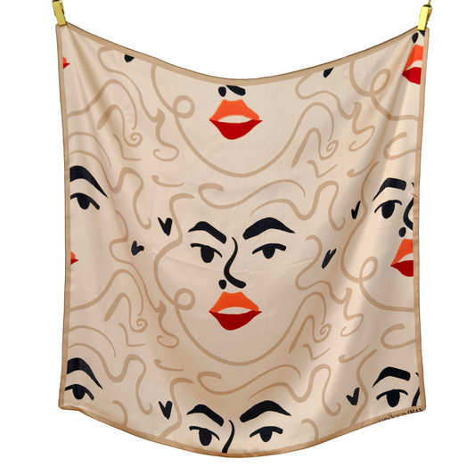 Silk Scarf in Hydrengea