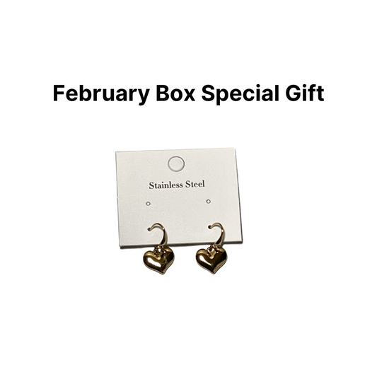 February Box - Heart Earrings