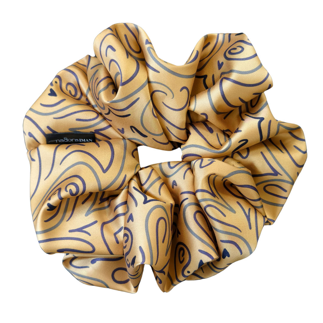 Jumbo Silk Scrunchy in Gladilous