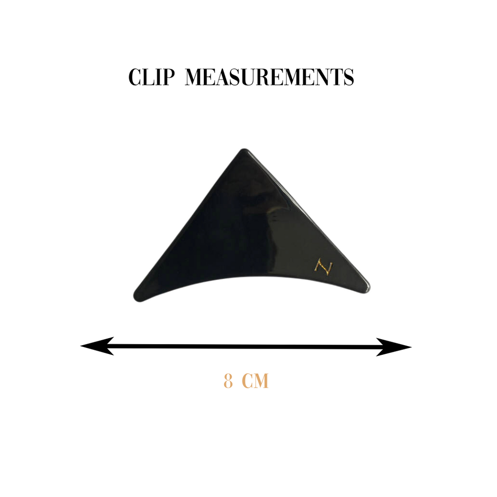 Sweet Spot Claw Clip in Black Rose