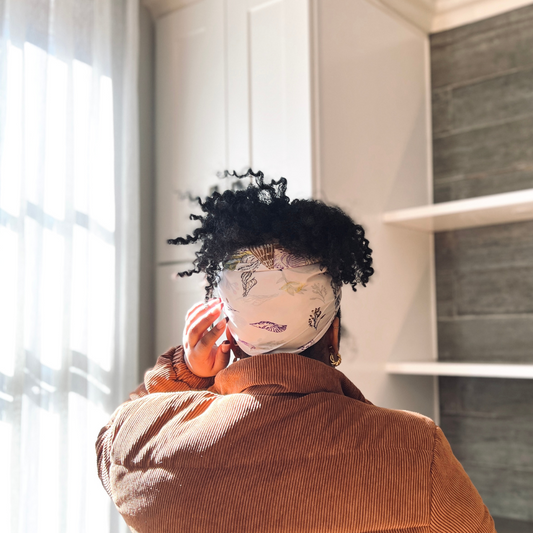 Silk Headscarf Lilac