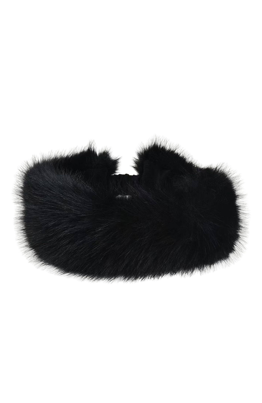 Fur Headband in Amaryllis