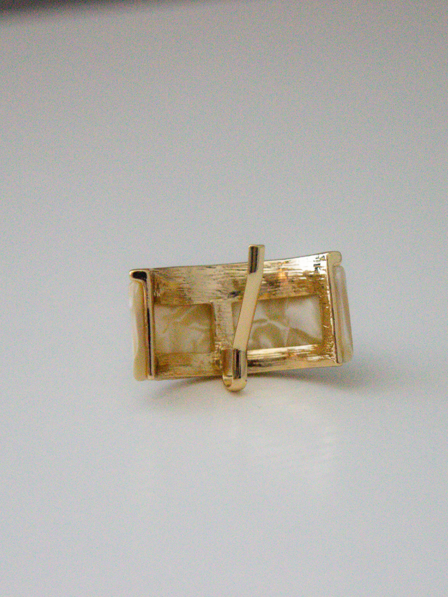 Ponytail Cuff in Cream Molten Gardenia