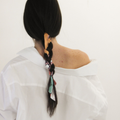 The Hair Edit: silk skinny scarf, scrunchie and claw clip