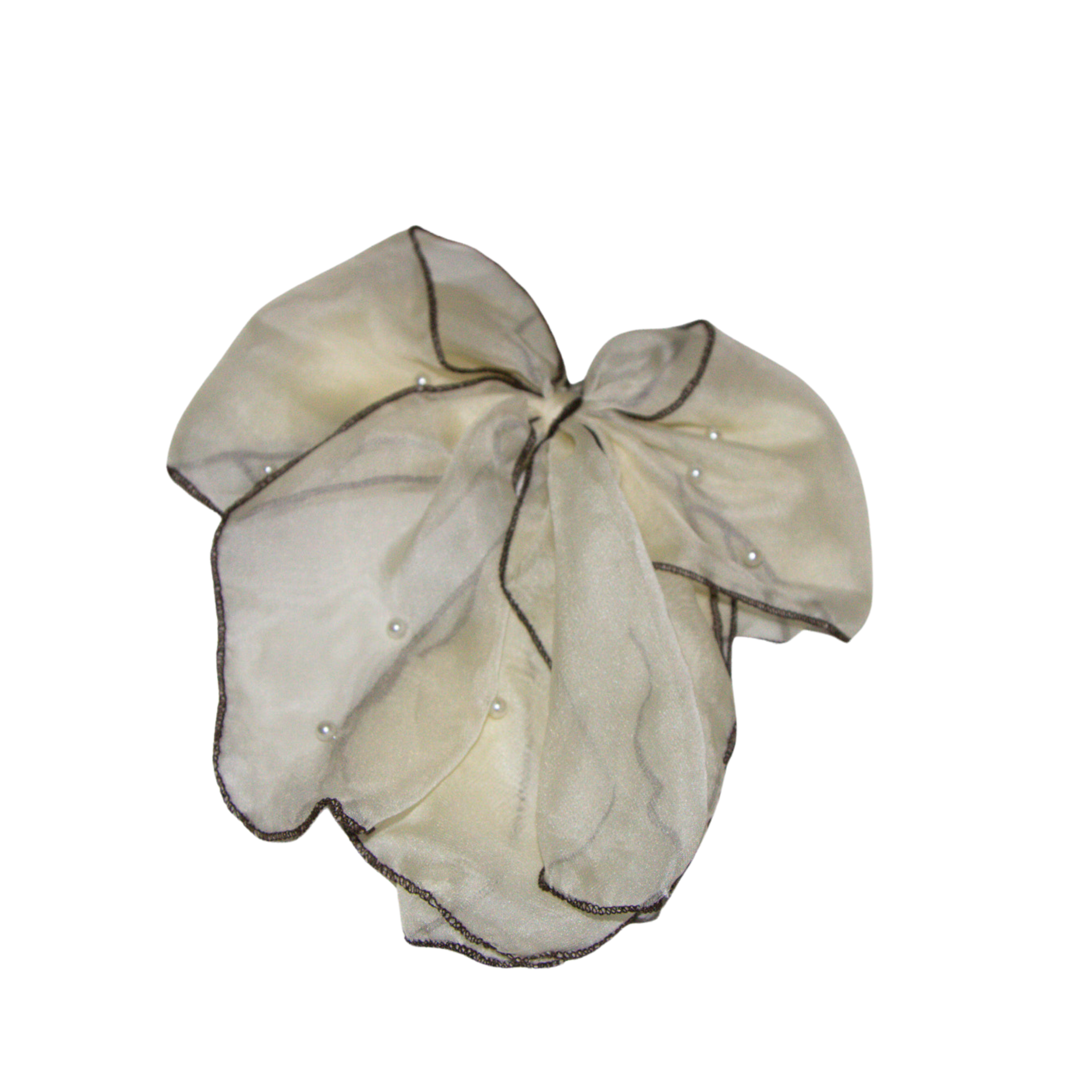 Lace Hair Bow in Dahlia