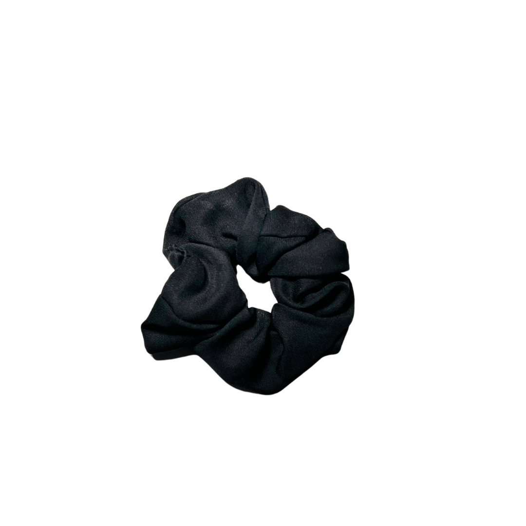 Satin Scrunchy in Black